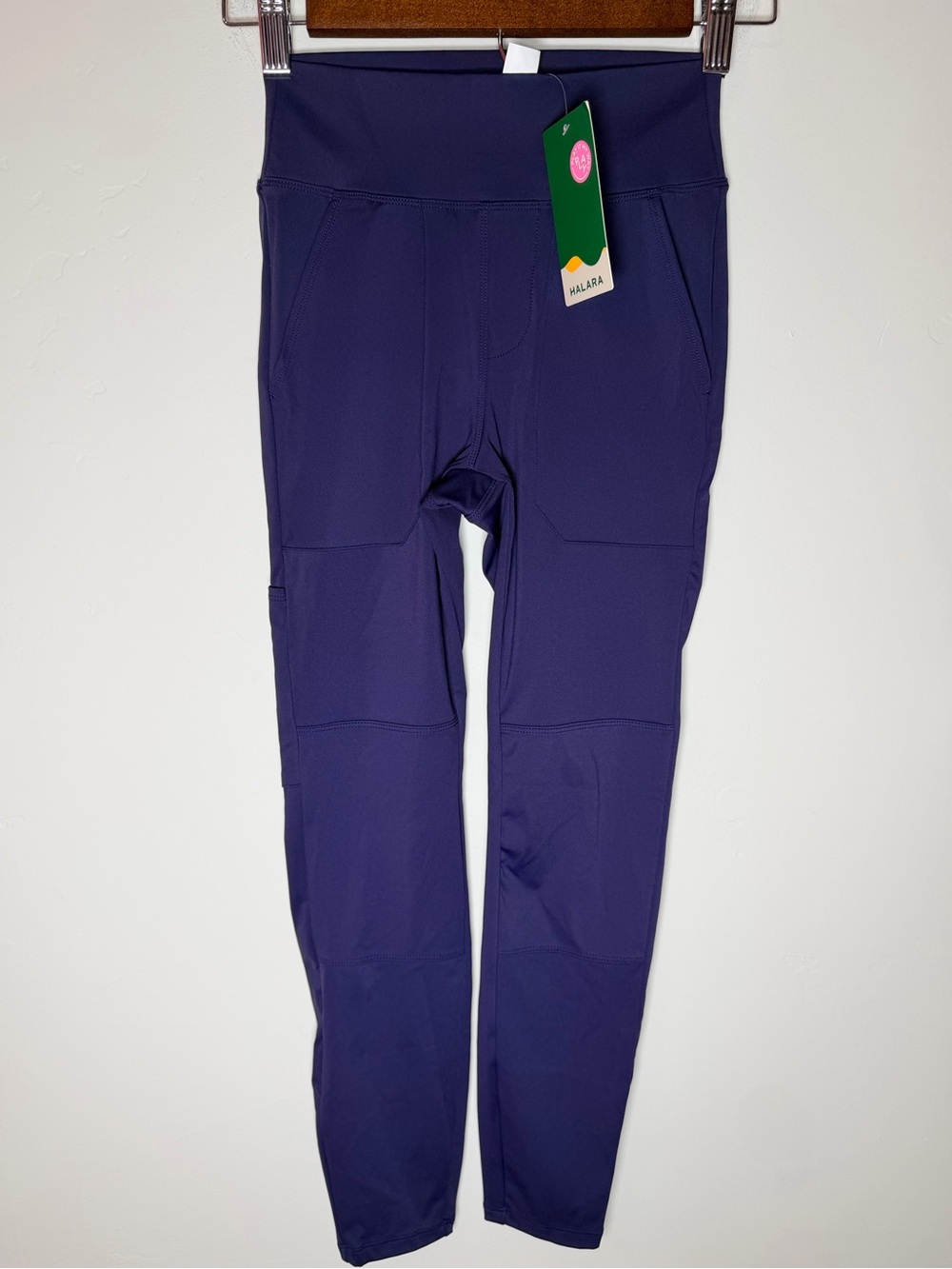Halara women’s leggings XS activewear NWT blue deep navy yoga gym